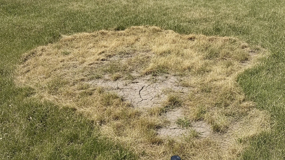 Dead brown lawn zone irrigation failure Gillette Wyoming Campbell County high desert 15 inch rainfall July repair urgent Chad